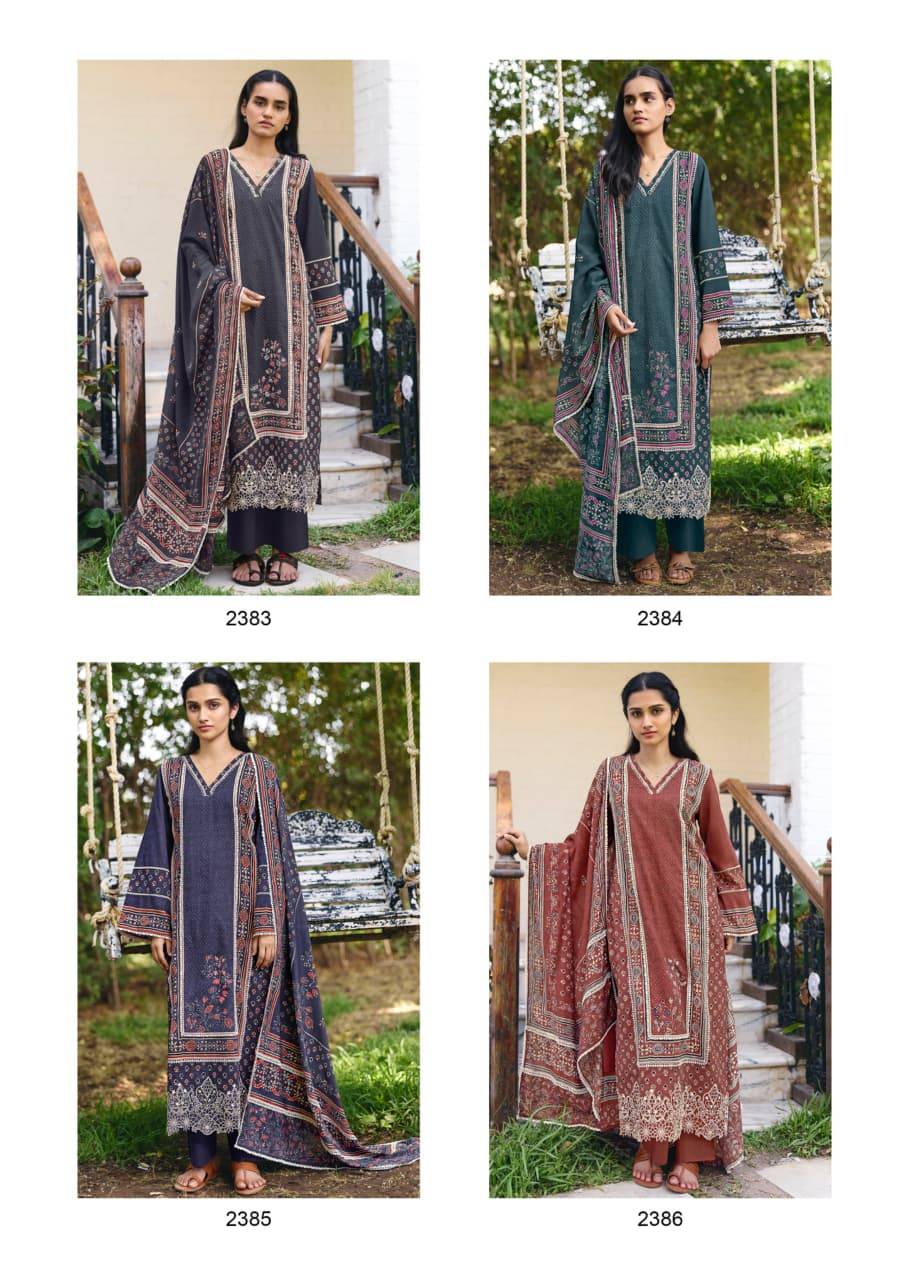 MANZIL To KIMORA SUIT 2383 To 2386 Series Indian Traditional Wear Pure Cotton dresses At Wholesale Price
